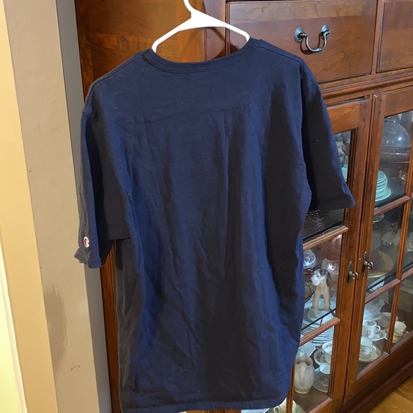 Navy blue Champion 100% cotton t-shirt #vintage - Picture 5 of 5